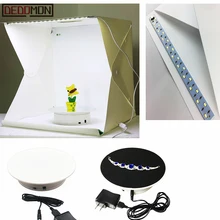 20 centimetri 360 Gradi Elettrico Rotante Turntable Banco di mostra per la Fotografia di Carico Max 1.5kg video oggetti di scena di ripresa Giradischi Batteria(China)