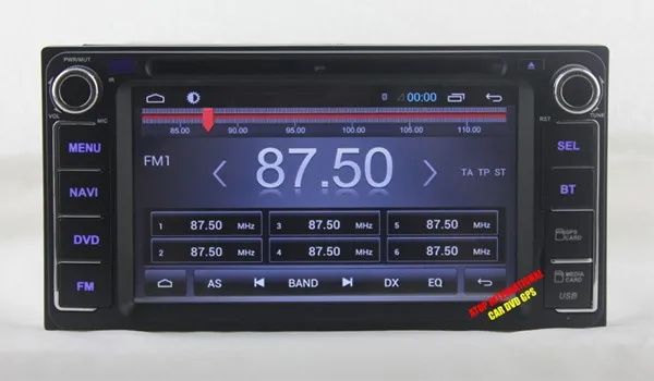 Sale Capacitive Android 4.4 Car DVD Player GPS For Toyota Corolla EX Camry Hilux Prado Vios RAV4  Free MAP IPOD RADIO 3G WIFI BT 2