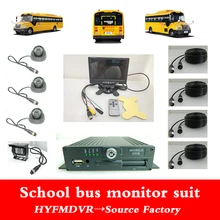 Hongdian source factory supports custom 4G GPS school bus monitoring set host camera display wire set