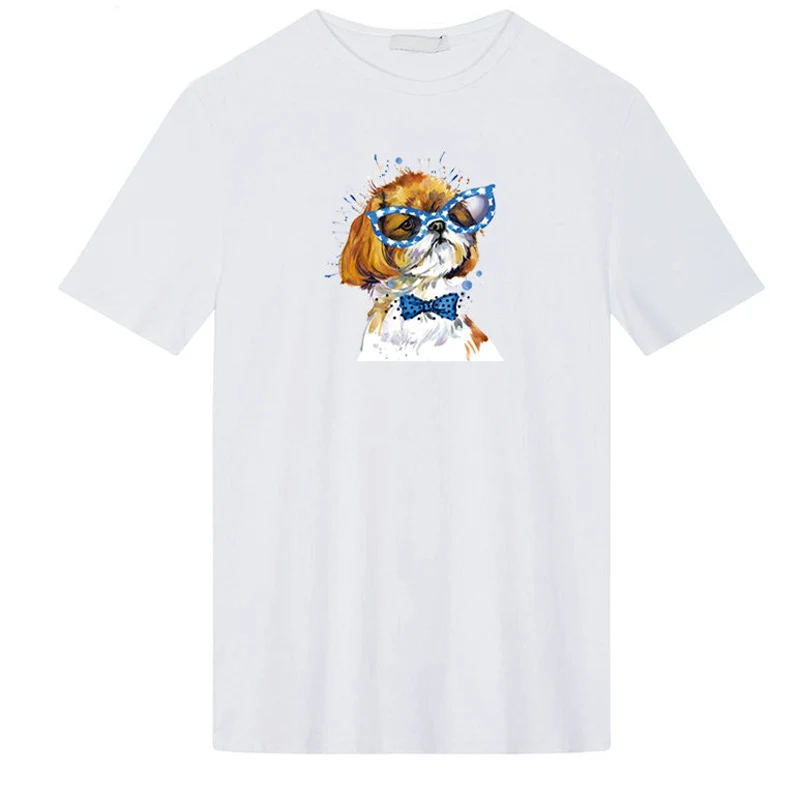 1pc Cartoon Dog Vinyl Clothes Patches for T Shirts Iron on Heat Transfers Sticker Clothing Thermal Transfer Washable|Заплатки| |