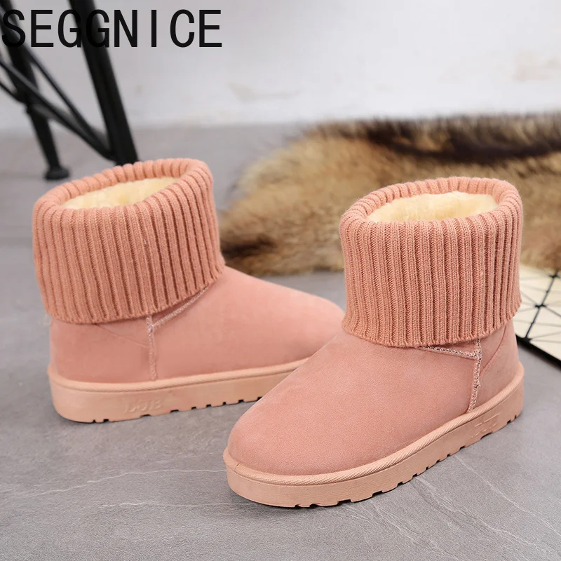 

Winter Women's Warm female Boots Women Snow Boots Non-slip Multi-color Optional Woman Sock Ankle Boots Fashion 2019 Brand