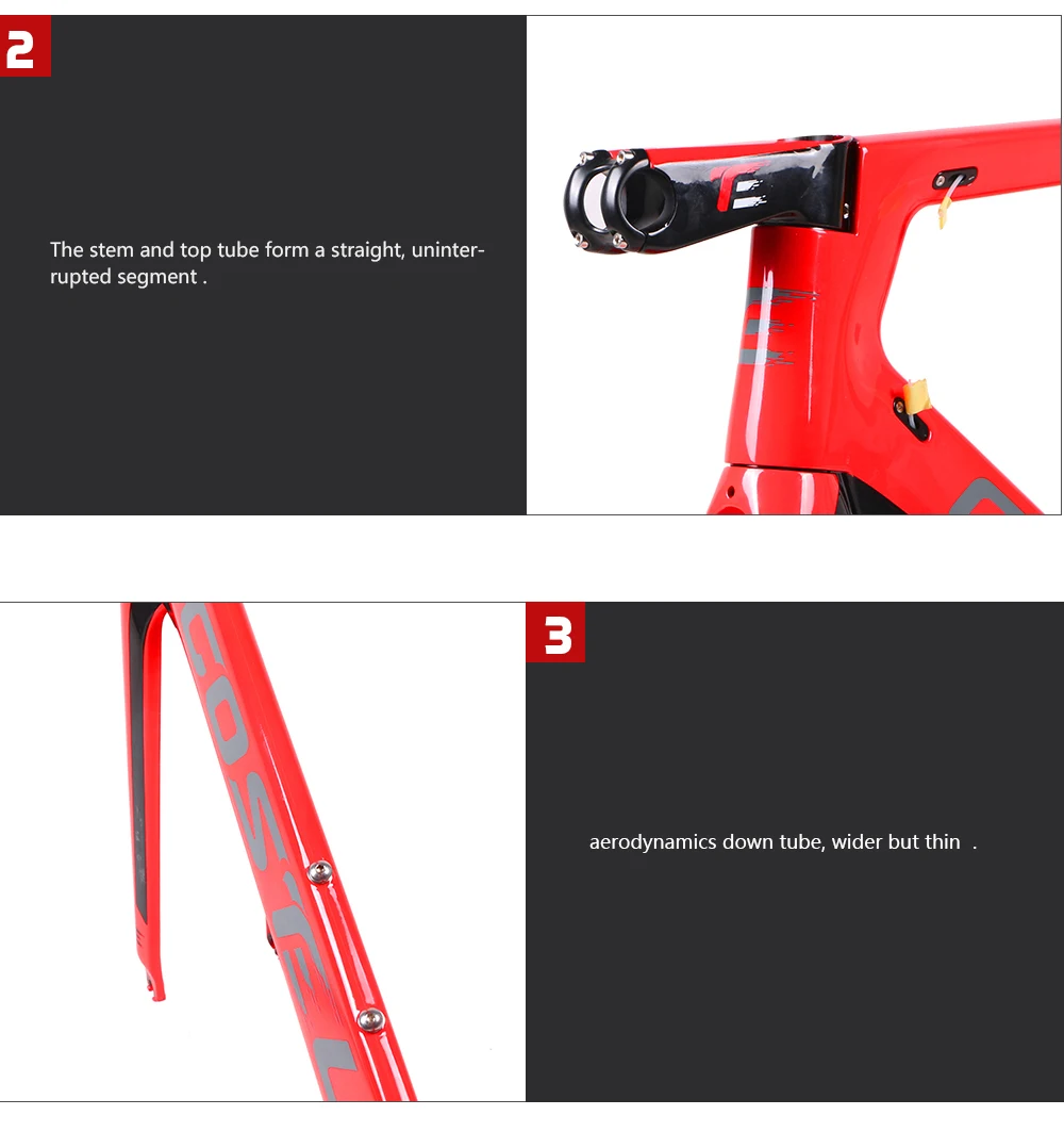 Clearance Costelo AEROMACHINE Monocoque disc carbon road bike frame Costelo bicycle bicicleta frame carbon fiber bicycle frame 50 52 54 56 19