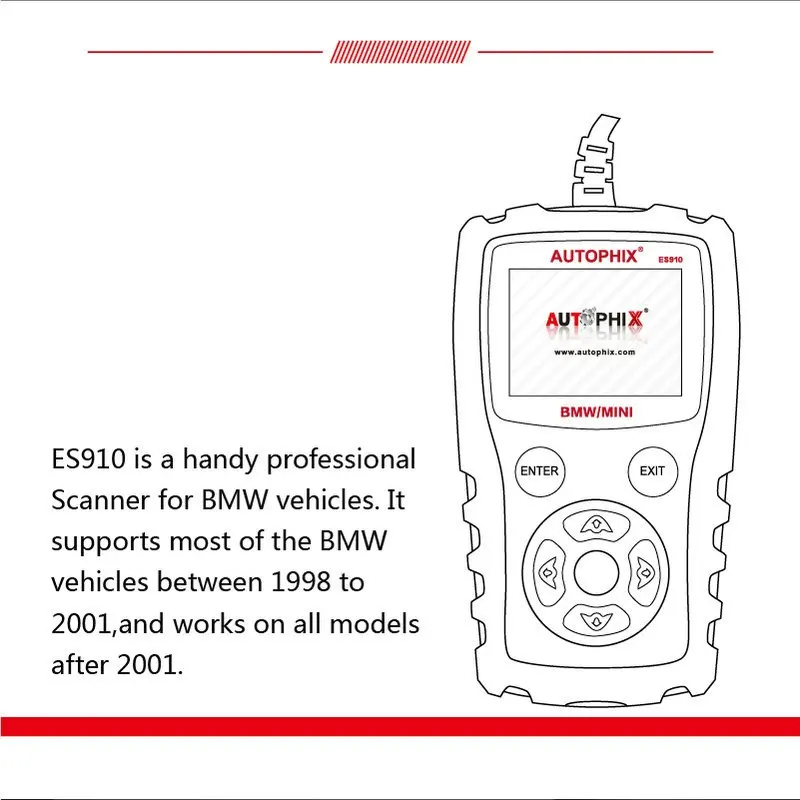 Autophix для Bmw Mini Rolls Royce автомобиля Obd2 диагностический сканер двигателя ABS подушка