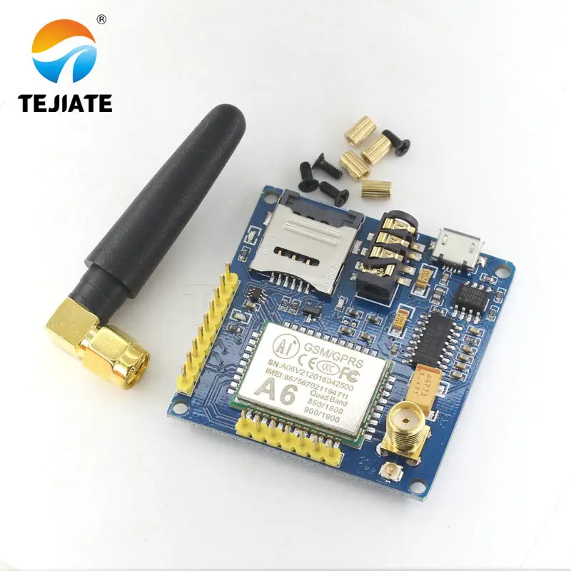 A6 GPRS Pro серийный GSM модуль Core DIY Developemnt плата TTL RS232 с антенной беспроводной передачи