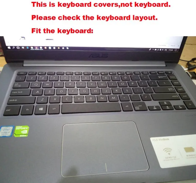 Ноутбук высокая прозрачность пленка для клавиатуры из ТПУ для ASUS VivoBook X510UQ X510 15,6"