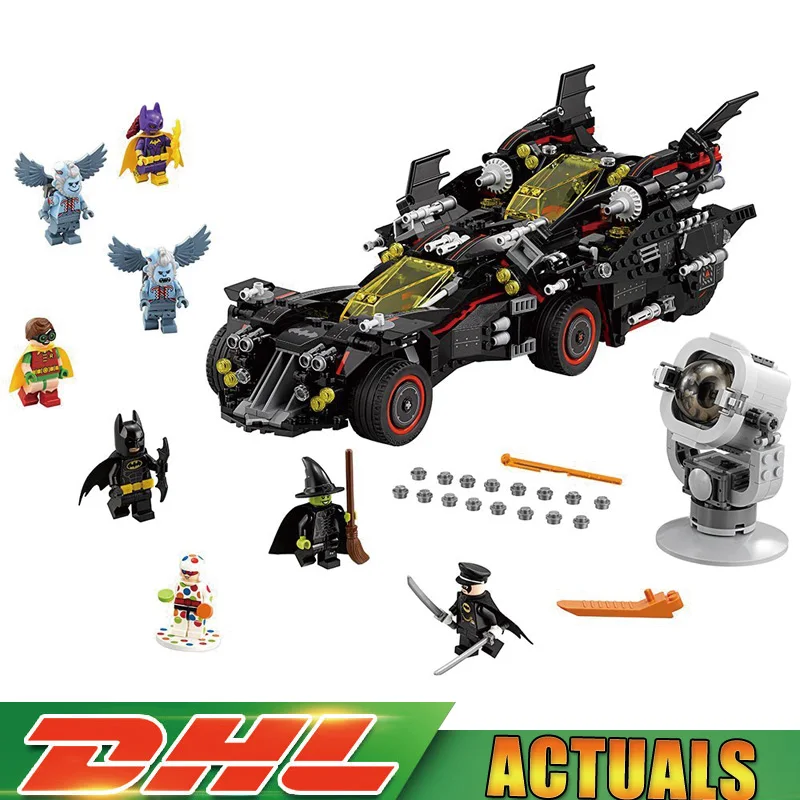 

Lepin 07077 The Ultimate Batmobile Set DIY Toys Batman Movie Educational Building Blocks Bricks Gift Model LegoingLYS 70917