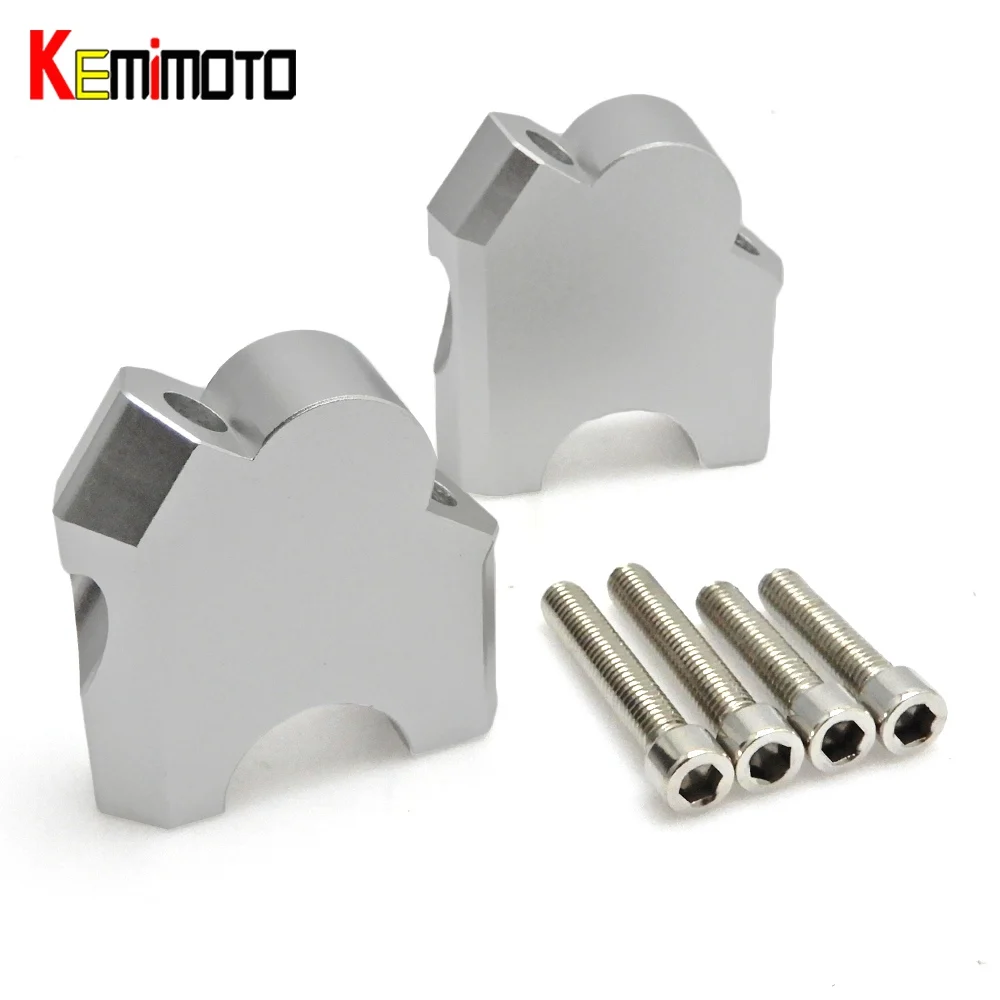 

KEMiMOTO Handlebar Riser Higher Extend Adapter Clamp for Honda CRF1000L CRF 1000L Africa Twin ABS/DCT 2016-2017