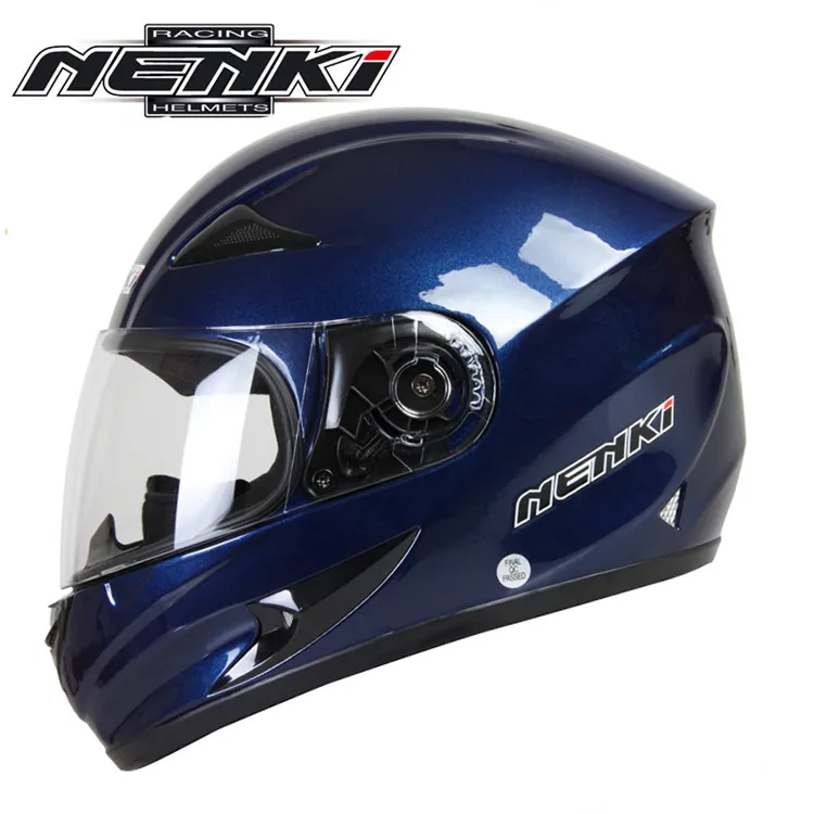 NENKI Полный мотоциклетный шлем Capacete da Motocicleta мотошлем Casque Kask 816z гоночная езда Мужской Женский шлем с шарфом - Цвет: 14