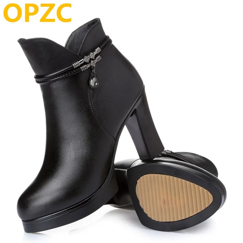 

AIYUQI women martin boots platform women high heel 2019 new women's genuine leather winter boots,women autumn boots ankle