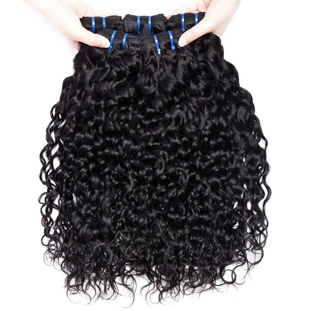 

Yavida Malaysia Curly Hair Bundles 1/3/4 Pieces Human Hair Extensions Wet and Wavy Hair Bundles NonRemy Human Hair Weave Bundles