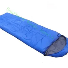 Летний хлопковый спальный мешок, компрессионный и портативный спальный мешок, синий цвет, 220X75 см, 800 г, 15-25 градусов