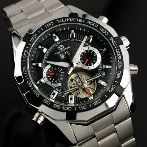 FORSINING font b Men b font Watches 2016 Tourbillon Clock font b Men b font Automatic
