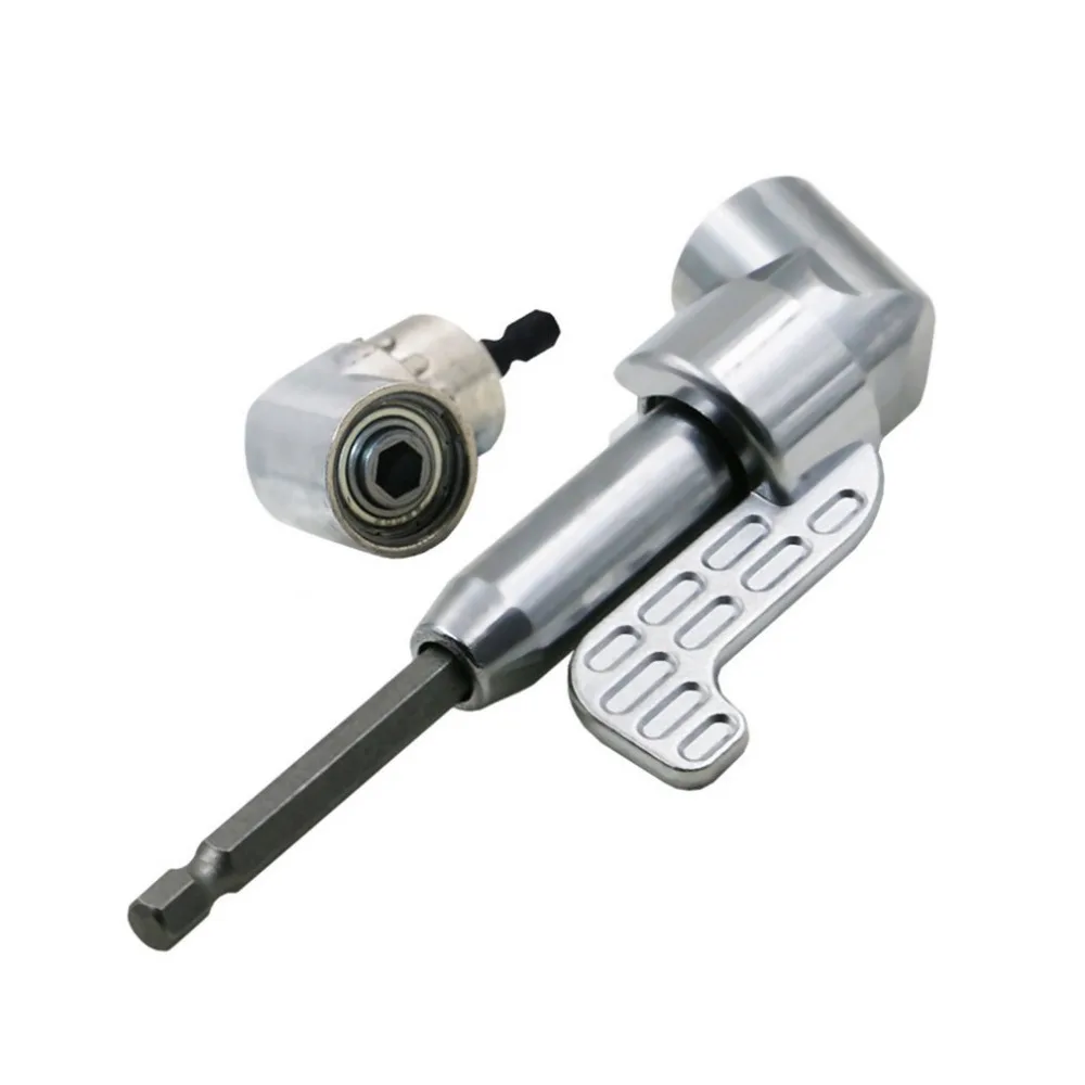 

105 Degree Right Angle Drill Extension Shank Quick Change Driver Drilling Screwdriver Magnetic 1/4 Hex Socket Close Corner Tool