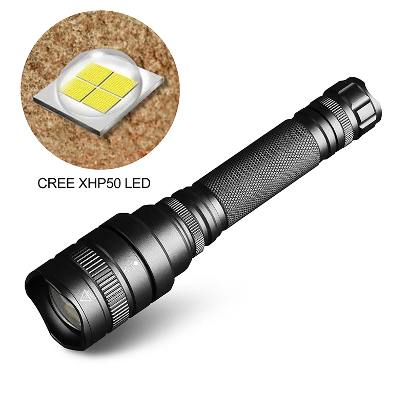 

XHP50 LED Flashlight Zoom 10000 LM high power rechargeable led flashlights 5 Modes Waterproof Torch lanterna xhp70 18650 camping