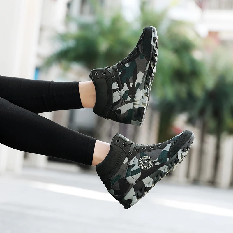 Plus Size 35-42 Fashion Women Camouflage Sneakers Hide Heel Canvas Casual Shoes Woman Platform Sneaker Women Wedge Shoes XZ122 (15)
