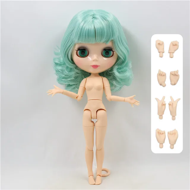 Фабрика blyth кукла мята волосы сустава тела натуральная кожа BL4006 1/6 30 см - Цвет: doll with hand B