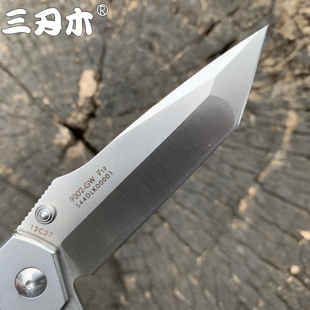 Карманный складной нож Sanrenmu SRM 9002 клинок из нержавеющей стали 12C27 для