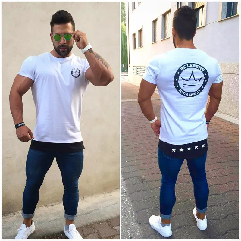 

2018 Running Sport Men's T-shirts Quick Dry Breathable Top O-Neck Bodybuilding Gym Compression T-Shirt