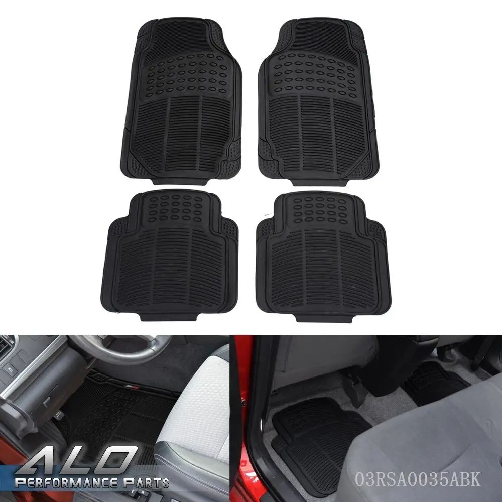 Shipping From US 4PCS Car Truck Suv Van Custom Pvc Rubber Floor Mats