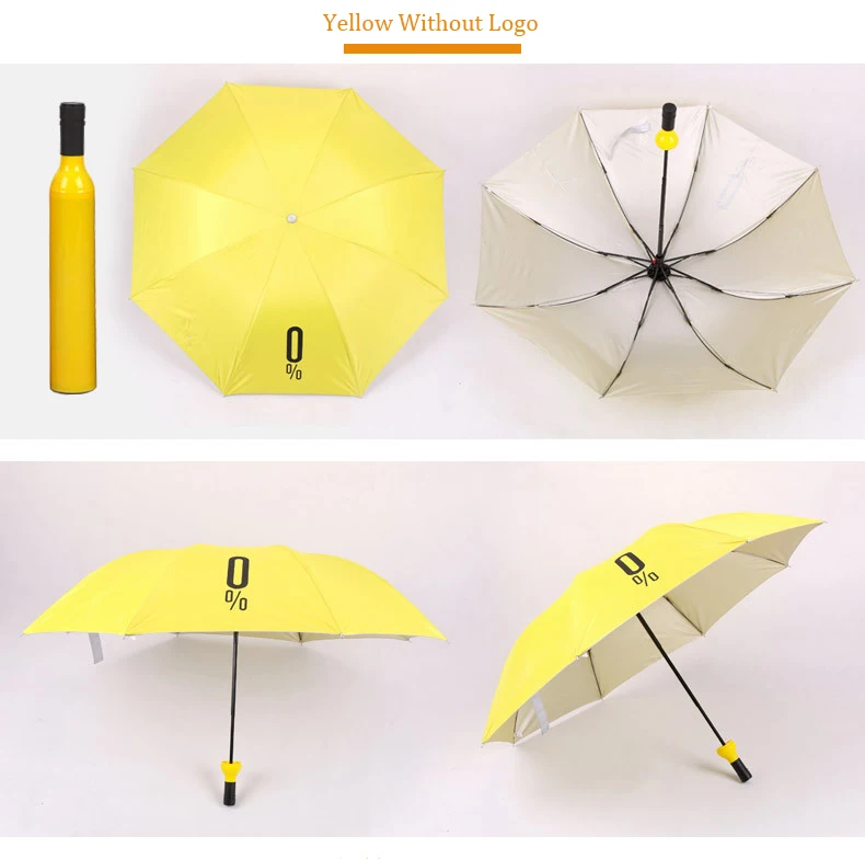 2019 Creative Wine Bottle Umbrella Rain Women 3 Folding Sun Rain UV Mini Umbrella girl Kids Female umbrellas cute gifts Parasol (13)