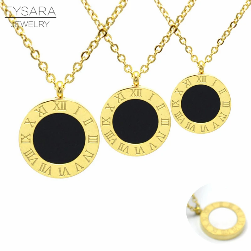 Circle Round Pendant Necklace 