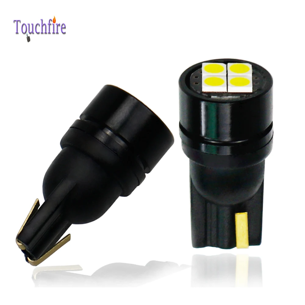 100 шт. автомобисветодиодный светодиодные лампы T10 W5W Canbus 194 168 3030smd 4 светодиодный