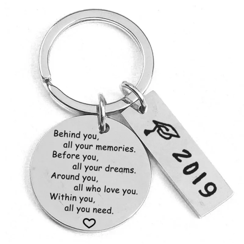 Fashion Graduation Season Gift Keychain Positive Energy Jewelry for Classmate Anniversary | Украшения и аксессуары