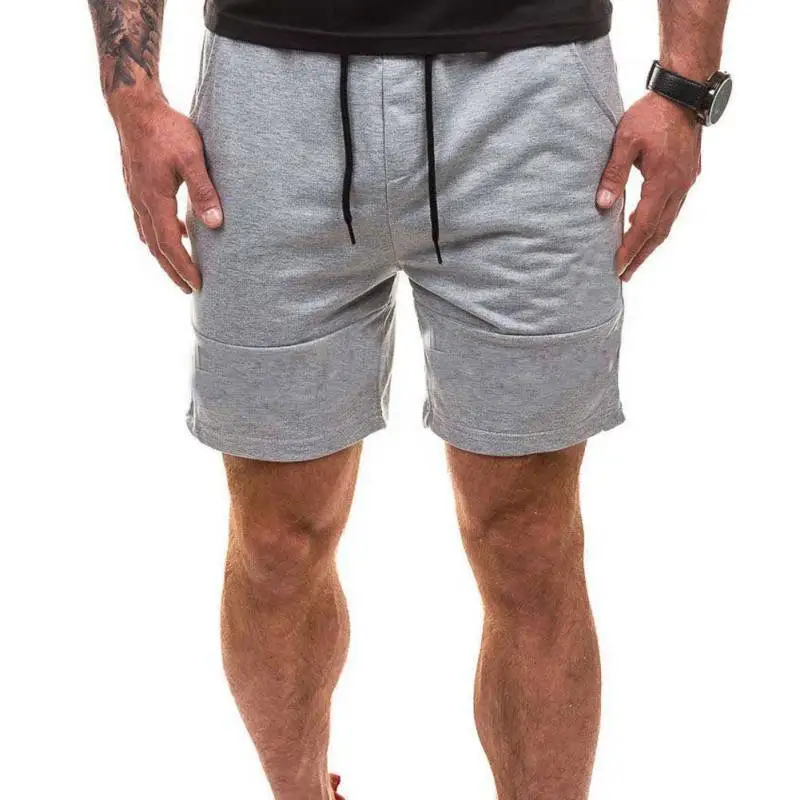 Men's Plus size Basic Casual Trunks Beach Long Board Shorts Solid color Boxer Surf Water Shorts 2018 new arrival Hot sale