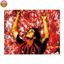 DIY Цифровая живопись, бразильский футболист, полузащитник. Кака чемпионат Европы, Мировой футбол