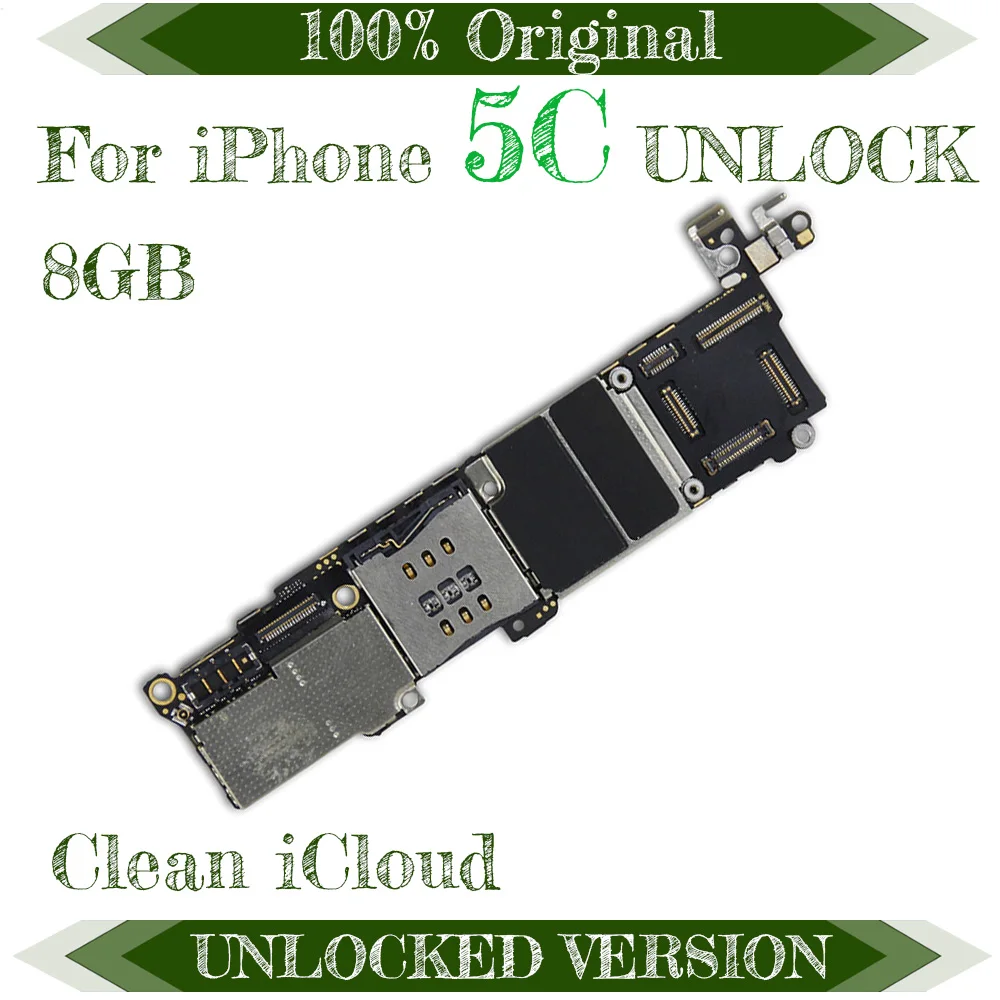 

8gb for iphone 5C motherboard with Chips,original unlocked for iphone 5C cellphone motherboard,good quality & by Good Working