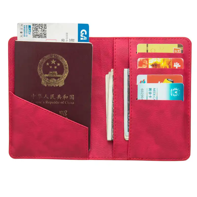 Cute Colors Russia Passport Cover Leather ID Card Holder Protection Case Solid