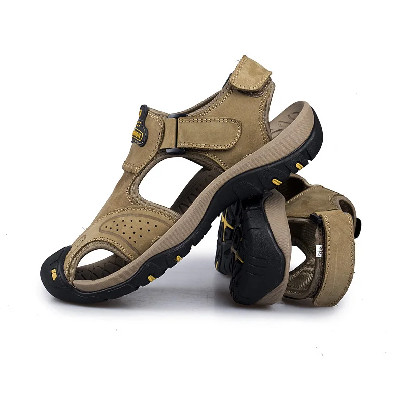 leather beach sandals