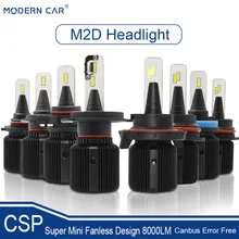 

Modern Car H1 H4 H7 H13 H11 H3 9005 9006 880 881 H16 9004 9007 9008 9012 Auto Car LED Headlight Bulbs M2D CSP 72W Fog Light Bulb