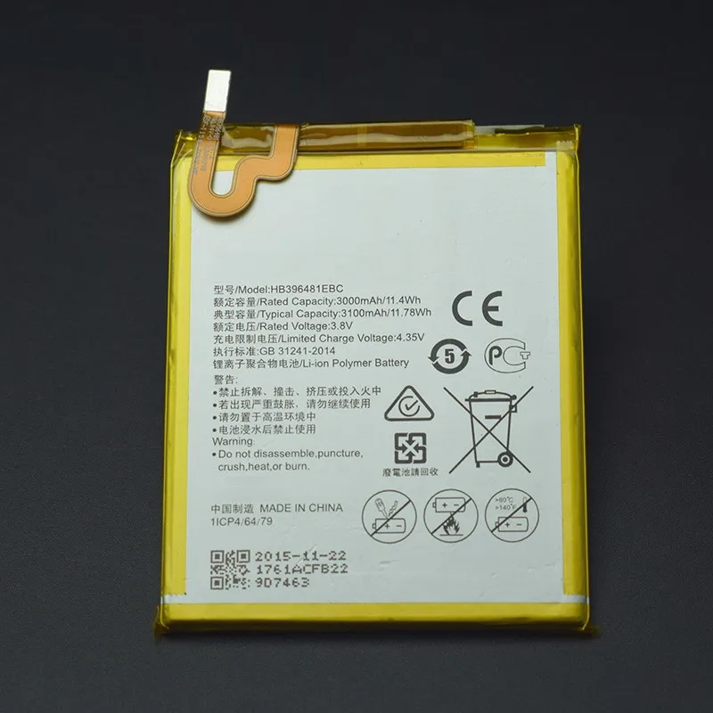 

3100mAh Battery For Huawei Honor 5X 100% New HB396481EBC Battery Replacement Backup Battery For Huawei Honor 5X