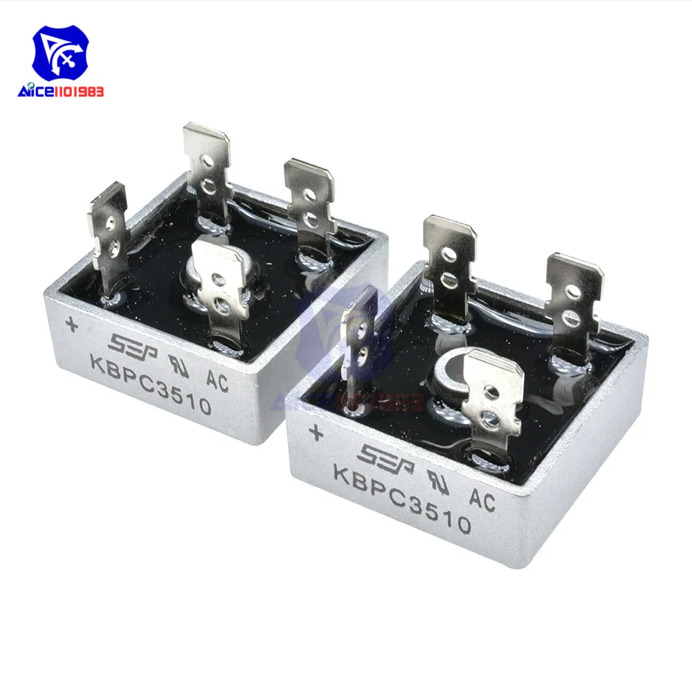 5PCS/Lot Bridge Rectifier Diode KBPC3510 35A 1000V Single Phase Bridge Rectifier Original Integrated Circuit