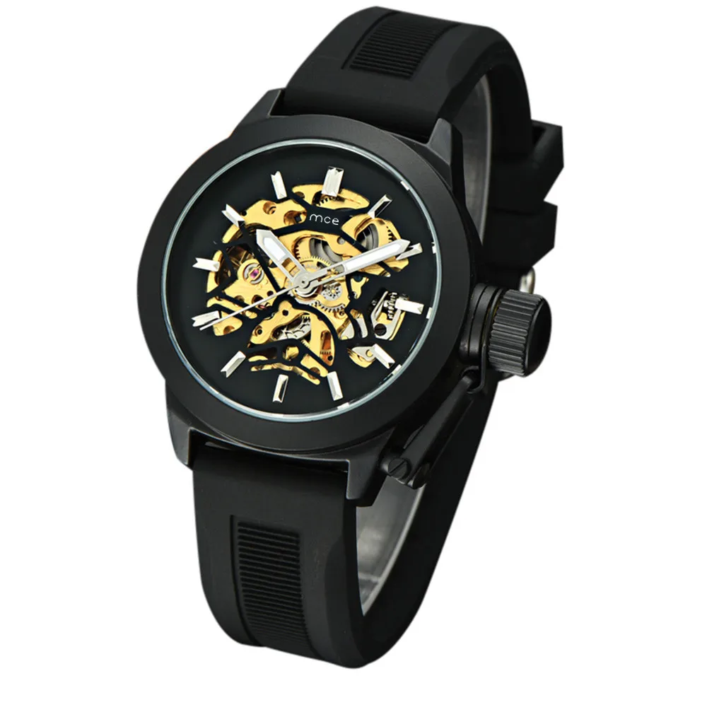 

Aimecor 2018 New Mens Watches Top Brand Luxury Hollow Fashion Casual Skeleton Automatic Men Watch Dropshiping