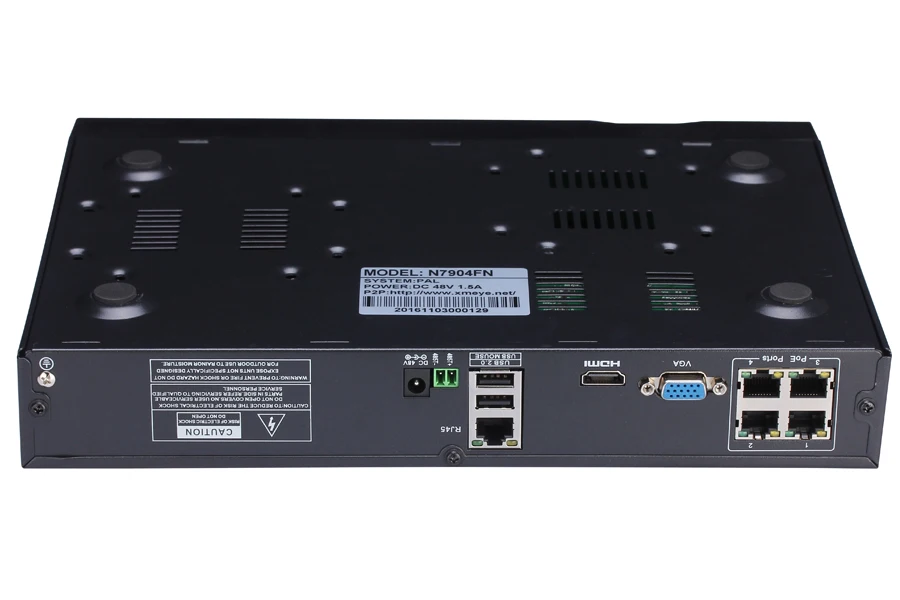 Камера видеонаблюдения NVR 4 канала POE Full HD 1080P 4CH IEEE802.3af выход 48 В для камера