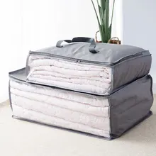 Home Quilt Closet Organizer With Transparent Lid Quality Underbed Ocford Storage Bag 1pcs Simple Wardrobe Organizer With Handle