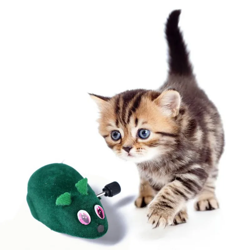 

5 Color Wireless Rc Toy Winding Mechanism Mouse Cat Toy For Cat Dog Pet Trick Playing Toy Plush Rat Mechanical Movement Rats