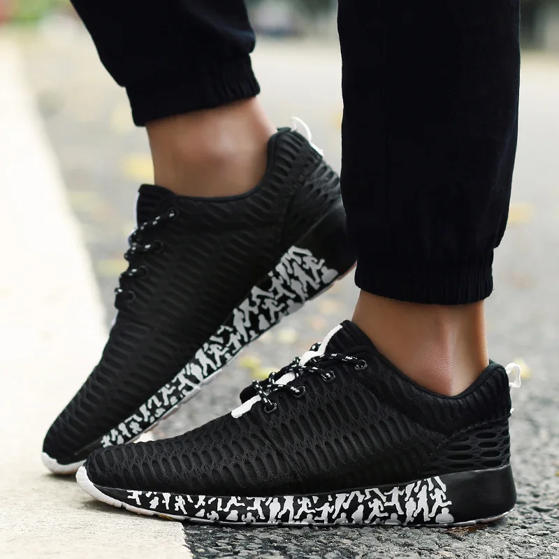 

2019 Breathable Foreign Trade Net Cloth Shoes Men's Breathable Lightweight Shock-absorbing Men's Shoes 46 Running Shoes Size 47