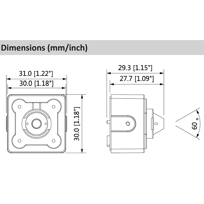 Dahua IPC-HUM8431-L4 4MP скрытый Пинхол сетевая камера-объектив 2,8 мм фиксированный Пинхол объектив ip-камера IPC-HUM8431-L4