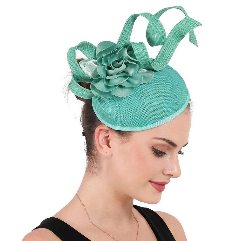 

Fashion Flower millinery Fascinator Hat Hair Clip Women Cocktail Wedding Party Bridal Hat Fascinator Ladies Dress Hair HeadbandS