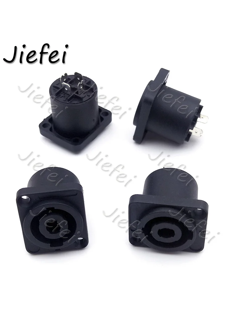 feminino panel mount profissional powercon conector 05