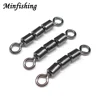 Minfishing 25 pcs Stainless Steel Fishing Swivel 3 Joint Rolling Swivel for Carp Fishing Lure Connector Fishing Accessories ► Photo 2/3