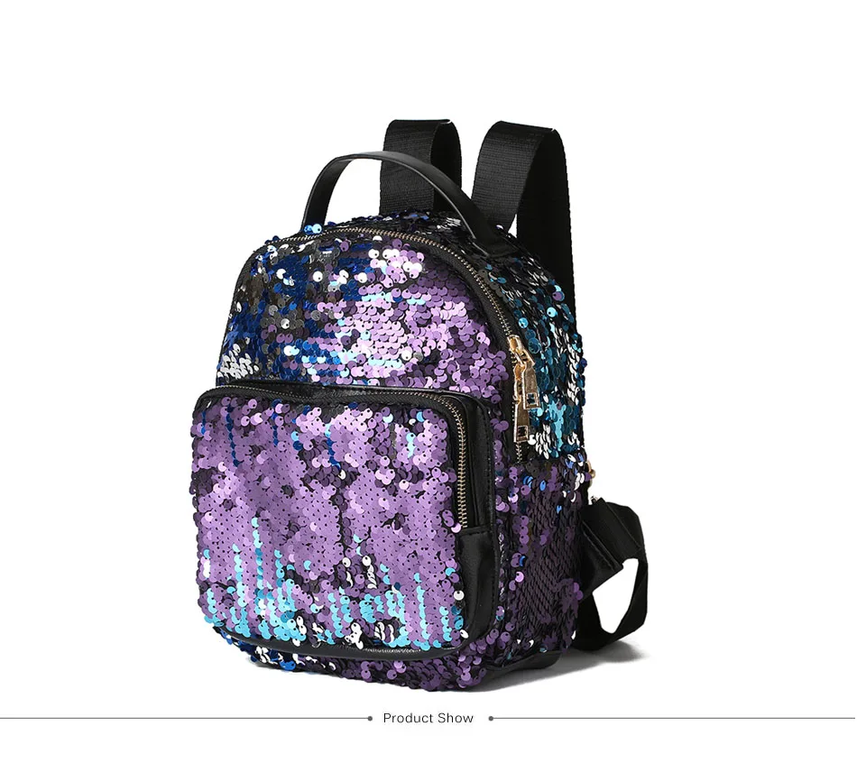 small glitter backpack