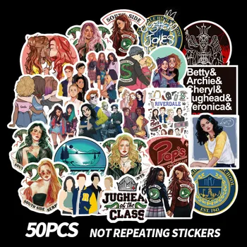 

50pcs/set riverdale Stickers for Laptop Skateboard Home Decoration Car Styling Vinyl Decals Doodle Cool DIY Works 2019