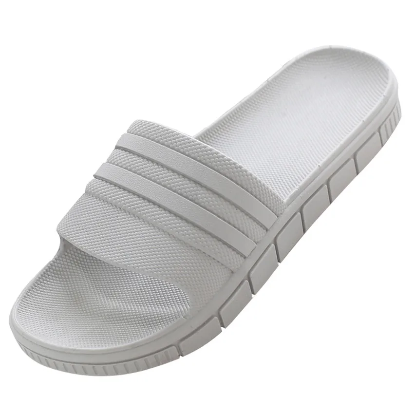 

2017 Unisex Slippers Flat Summer Indoor Shoes Couples Bathroom Slippers Home Slides Pool Women Flat Slides Slipplers