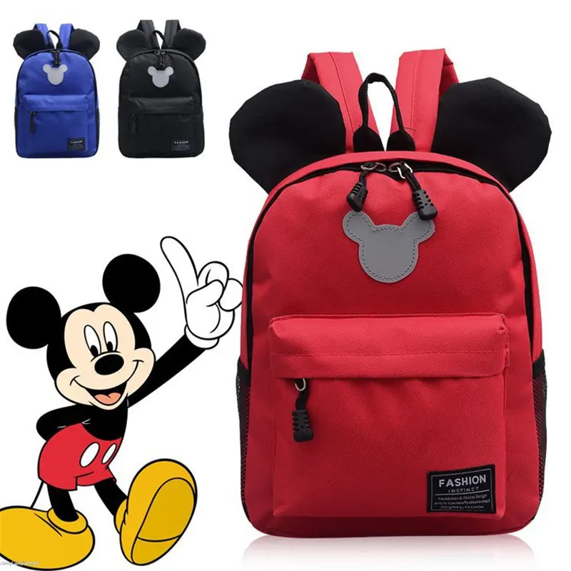 

2019 new Disney cartoon Mickey backpack boy girl academic package children travel snack storage backpack student bag