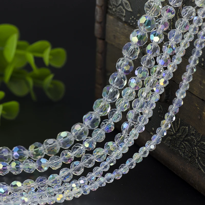 

Free mail 4mm / 6mm / 8mm32 surface cut beads beads AB DIY hand jewelry beads