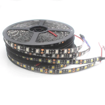

Black 5M Dimmable 5050 rgb led Strip,DC12V 60LEDs/m LED Light Strip SMD5050 Ribbon Decoration LED rgb strip 5m/lot